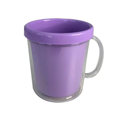 CANECA DE ACRÍLICO PARA FOTO ROXO LILÁS 350ML - CÓD. 3476