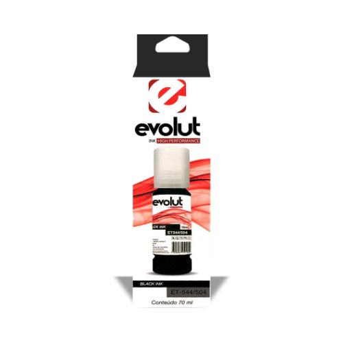 TINTA COMPATÍVEL EPSON ET544 504 L1250 L3150 L3110 L5190 L3250 L3210 BLACK 70ML - CÓD. 3407