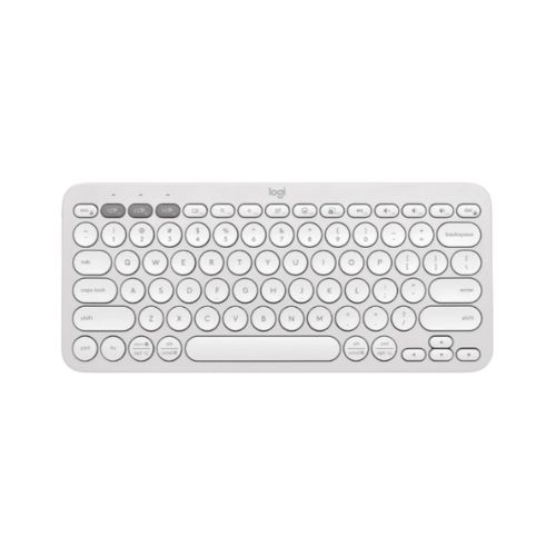 TECLADO SEM FIO LOGITECH K380S PEBBLE BRANCO - CÓD. 3806