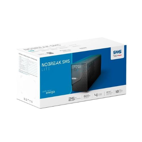 NOBREAK SMS LITE 600BI / 115 29202 - CÓD. 3878