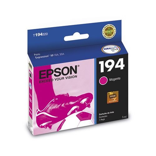 CARTUCHO TINTA EPSON T194 XP214 XP 214 XP204 XP 204 MAGENTA ORIGINAL 4ML - CÓD. 808