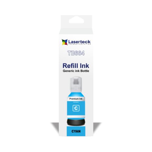 TINTA COMPATÍVEL EPSON T664 L200 L375 L220 L110 L355 L555 L455 L365 L395 CYAN 70ML - CÓD. 1627