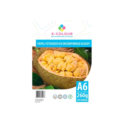 PAPEL FOTOGRÁFICO MICROPOROSO A6 260G PACOTE 20 FOLHAS - CÓD. 2280
