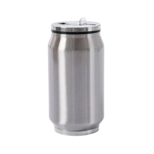 SQUEEZE DE ALUMÍNIO TÉRMICA LATINHA PRATA 300ML 11 OZ - CÓD. 3539