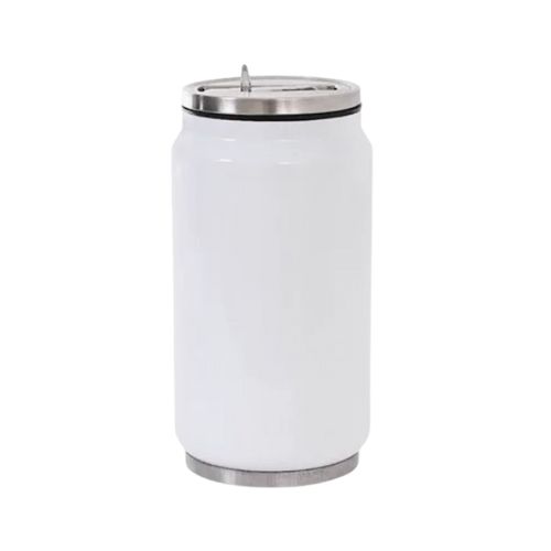 SQUEEZE DE ALUMÍNIO TÉRMICA LATINHA BRANCO 500ML 17 OZ - CÓD. 3540