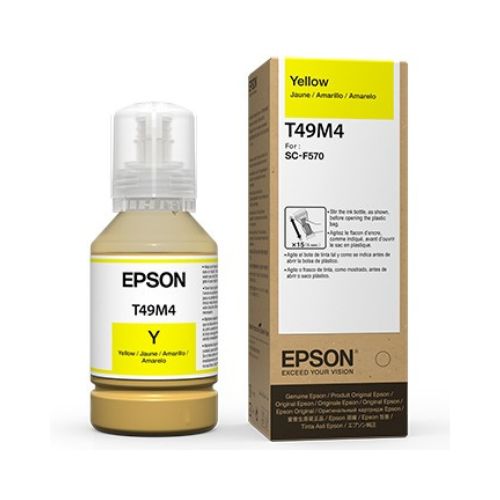 TINTA SUBLIMÁTICA EPSON T49M4 T49M420 SURECOLOR F170 F571 F570 AMARELO ORIGINAL 140ML - CÓD. 2634