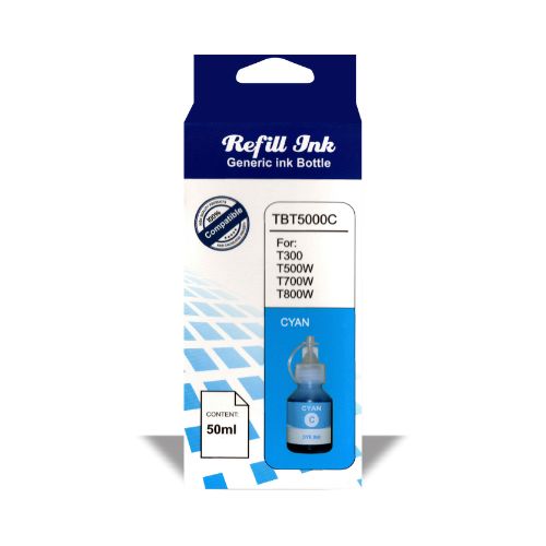 TINTA COMPATÍVEL BROTHER T300 T500 T700 T420 T720 T820 T800 T810 T4500 T4000 CYAN 50ML - CÓD. 3214