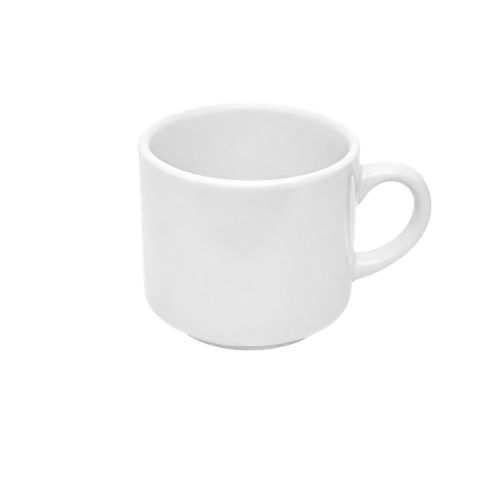 XÍCARA DE CHÁ PLUS BRANCO 180ML SEM PIRES PARA SUBLIMAÇÃO - CÓD. 3158