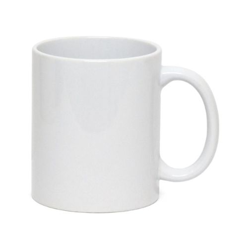 CANECA CERÂMICA IMPORTADA BRANCA 325ML CLASSE AA - CÓD. 3495