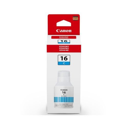 REFIL TINTA CANON GI-16 C MAXIFY GX6010 GX7010 CIANO PIGMENTADA ORIGINAL 132ML - CÓD. 3614