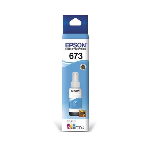 REFIL TINTA EPSON T673 673 L800 L810 L1800 L805 L850 CIANO ORIGINAL 70ML - CÓD. 548