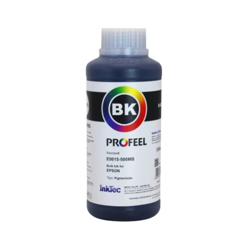 TINTA PIGMENTADA INKTEC COMPATÍVEL EPSON E0015 500ML BLACK - CÓD. 3237