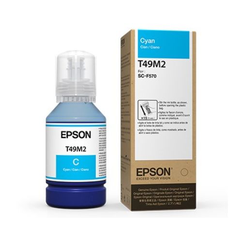 TINTA SUBLIMÁTICA EPSON T49M2 T49M220 SURECOLOR F170 F571 F570 CIANO ORIGINAL 140ML - CÓD. 2632