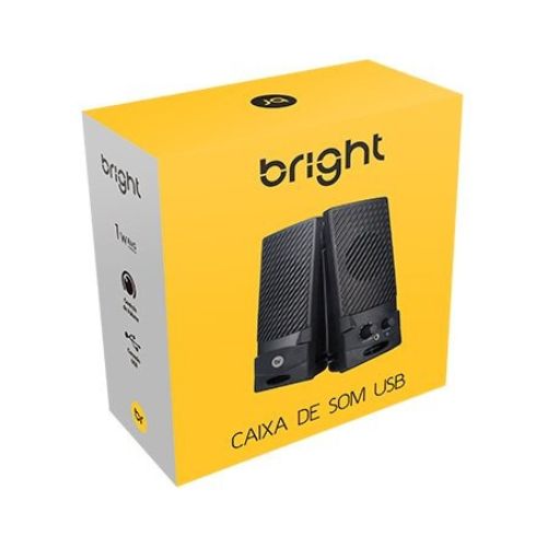CAIXA DE SOM BRIGHT 0058 USB - CÓD. 3715